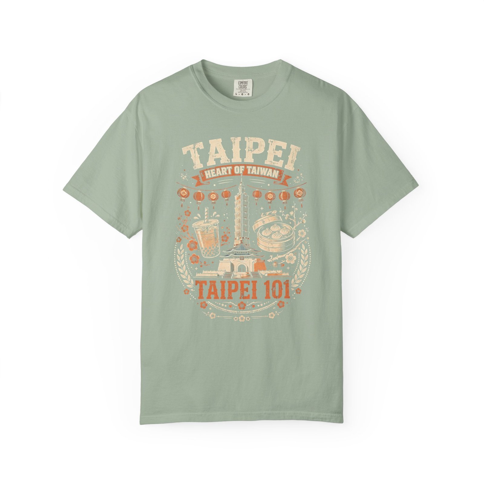 Taipei Taiwan Travel T-Shirt | Taipei 101, Bubble Tea & Night Market Graphic Tee - Image 5