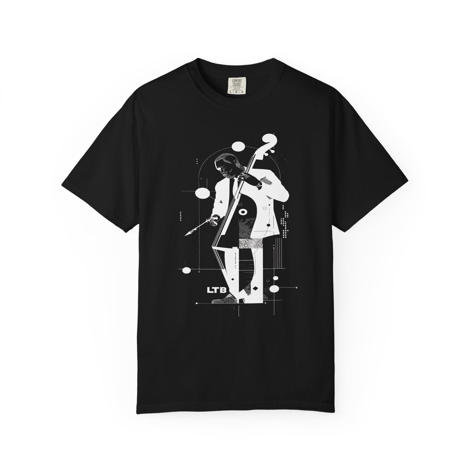 Jazz Bass Player T-Shirt | Modern Upright Bass Music Streetwear Tee