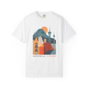 Montreal Canada Cityscape T-Shirt | Skyline Travel Graphic Streetwear Tee