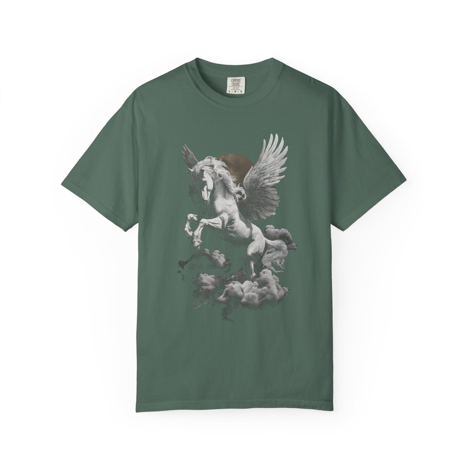 Pegasus Cloud Flight T-Shirt | Mythical Winged Horse Fantasy Graphic Streetwear Tee - Image 7