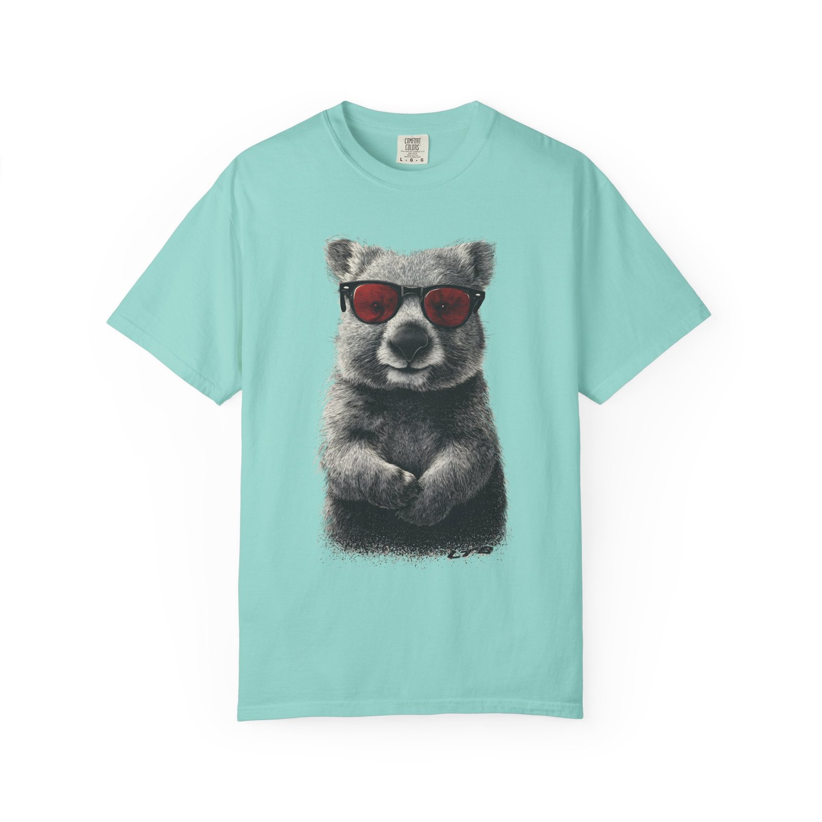 Cool Wombat Sunglasses T-Shirt | Funny Animal Graphic Tee - Image 10