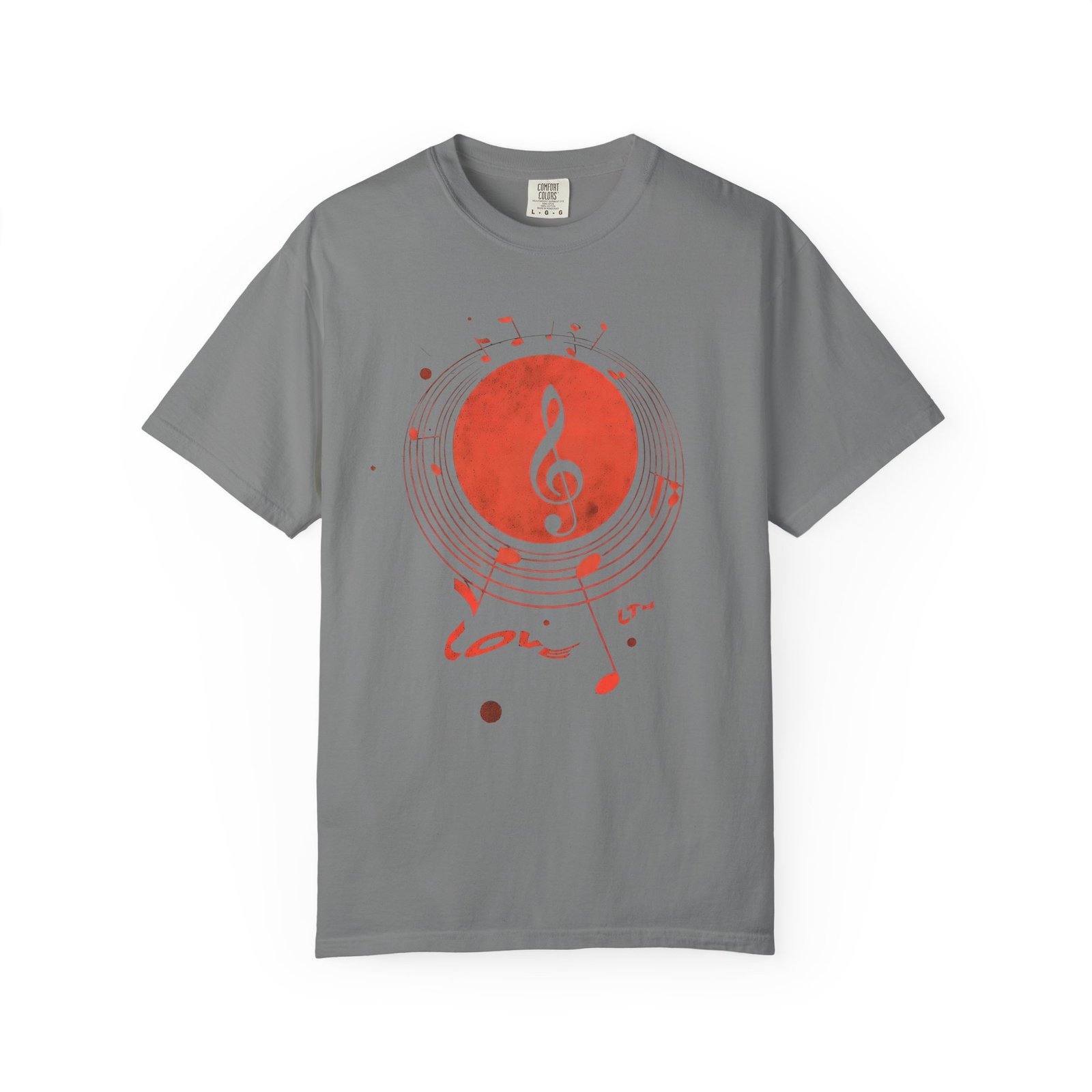 Love Music T-Shirt | Treble Clef Notes Graphic Streetwear Tee - Image 4