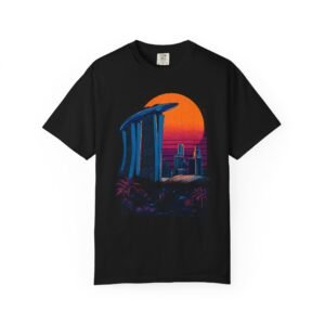Singapore Double‑Sided T-Shirt | Marina Bay Sands Sunset Streetwear Tee
