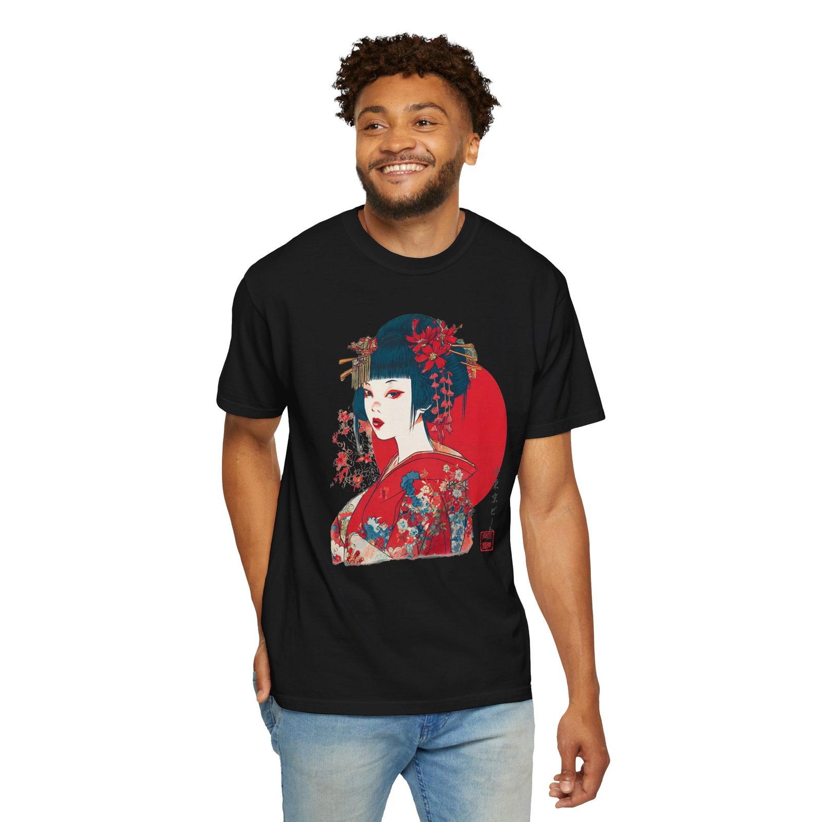 Japanese Geisha Maiko Art T-Shirt | Kimono Art Tokyo Culture Graphic Tee - Image 13
