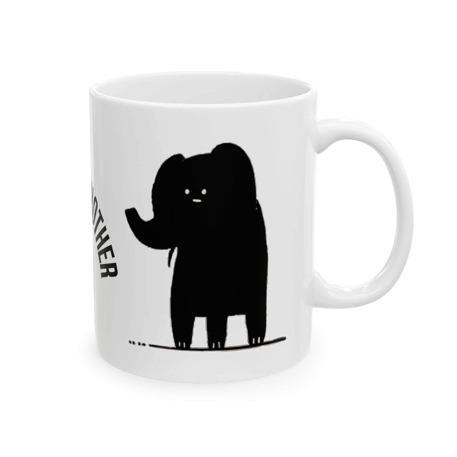 Love One Another Mug | Rabbit & Elephant Ceramic Coffee Mug Gift - Image 5