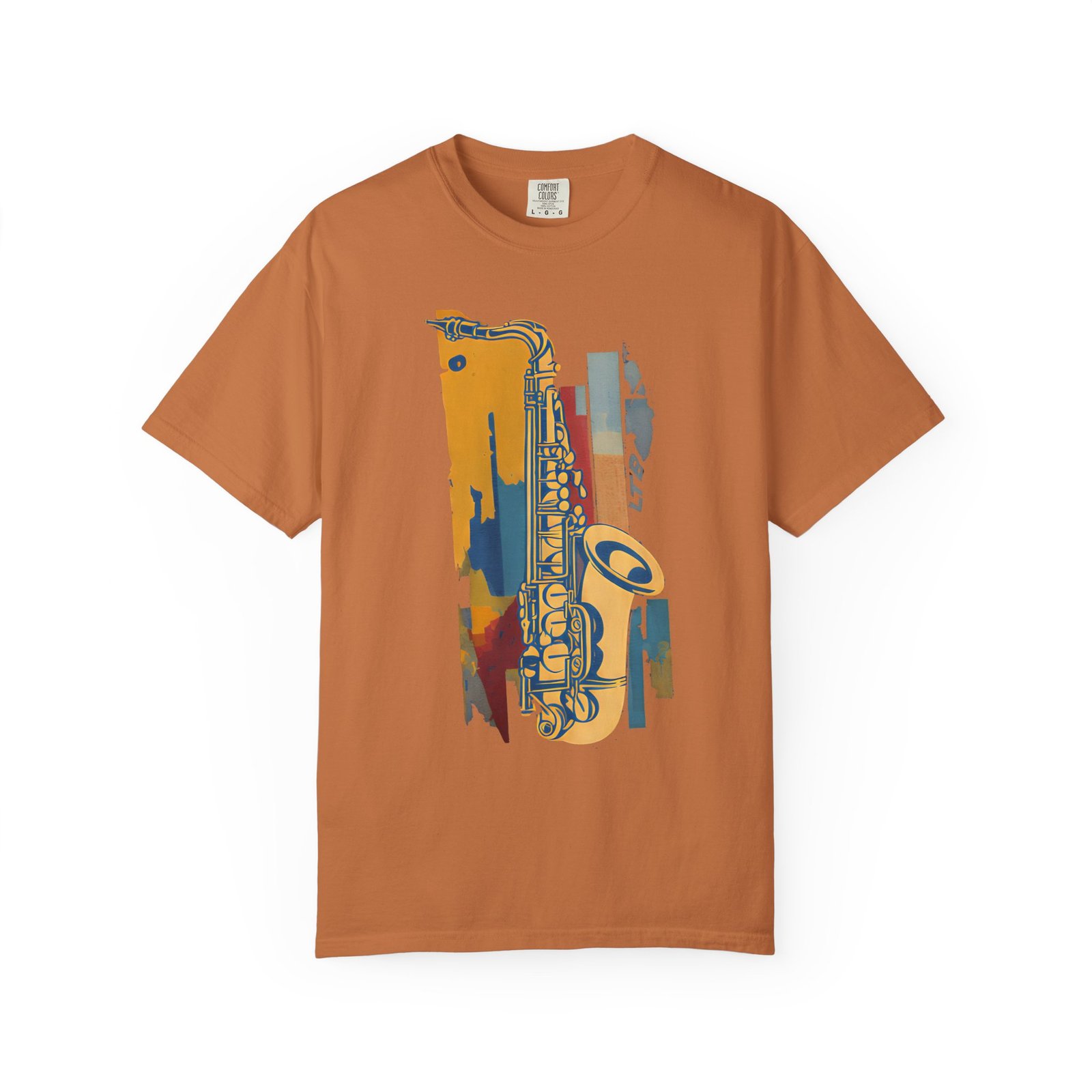 Saxophone Graphic T-Shirt | Modern Jazz Music Art Streetwear Tee - Image 4