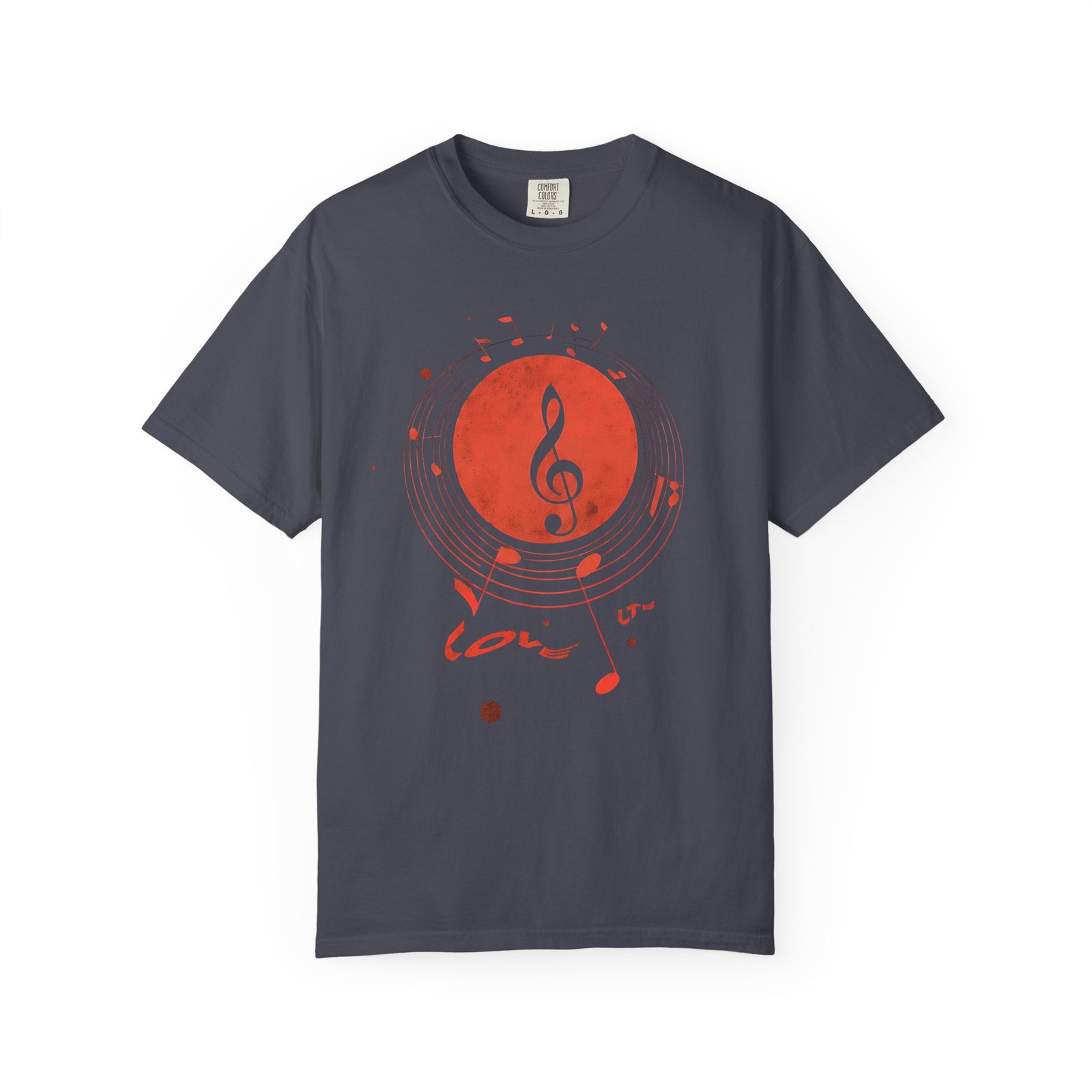 Love Music T-Shirt | Treble Clef Notes Graphic Streetwear Tee - Image 10