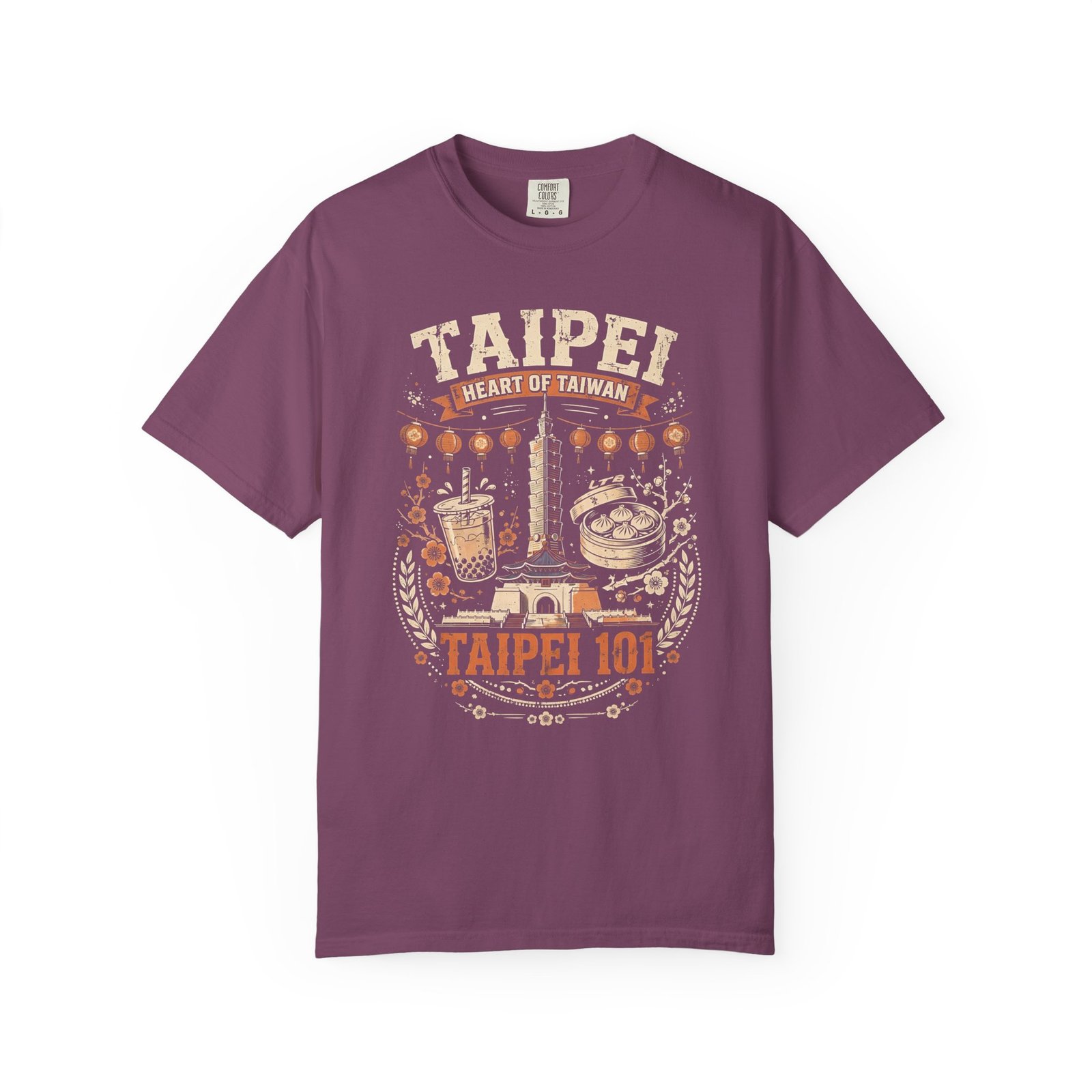Taipei Taiwan Travel T-Shirt | Taipei 101, Bubble Tea & Night Market Graphic Tee - Image 12