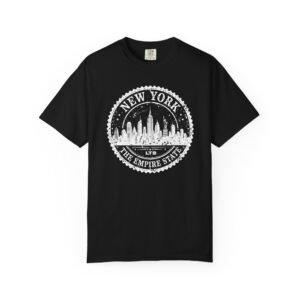 New York T-Shirt | Empire State Skyline White Graphic Streetwear Tee