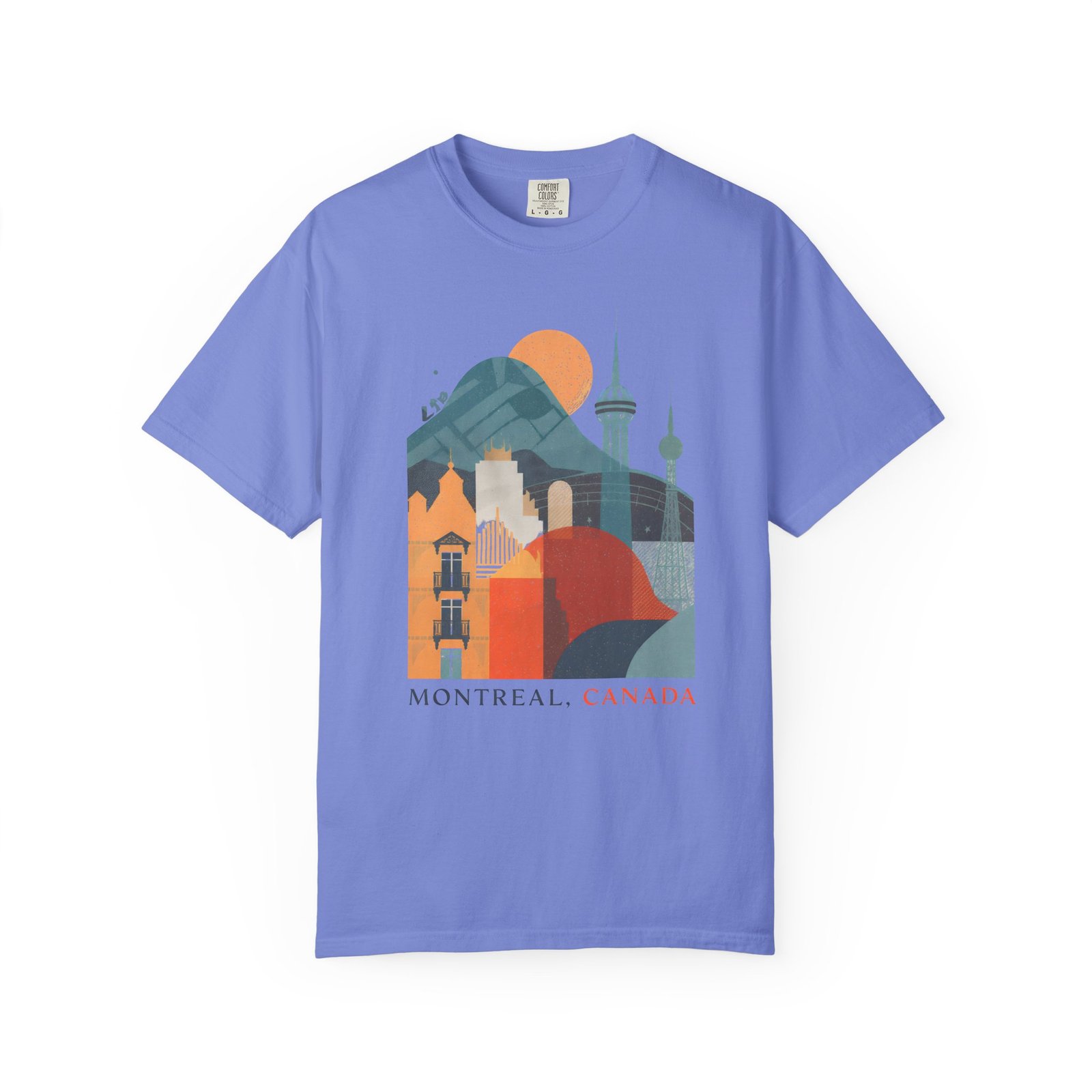 Montreal Canada Cityscape T-Shirt | Skyline Travel Graphic Streetwear Tee - Image 10