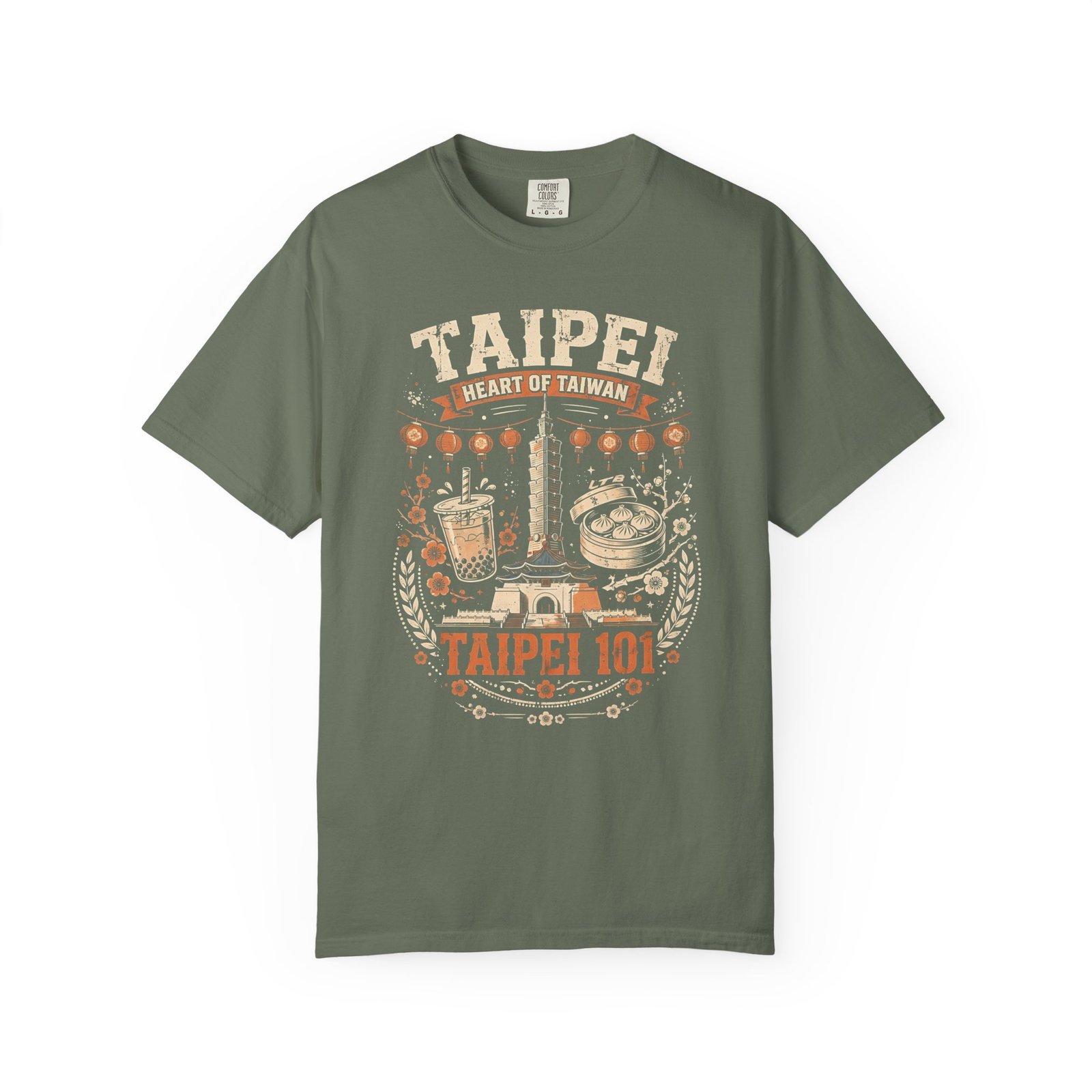 Taipei Taiwan Travel T-Shirt | Taipei 101, Bubble Tea & Night Market Graphic Tee - Image 7