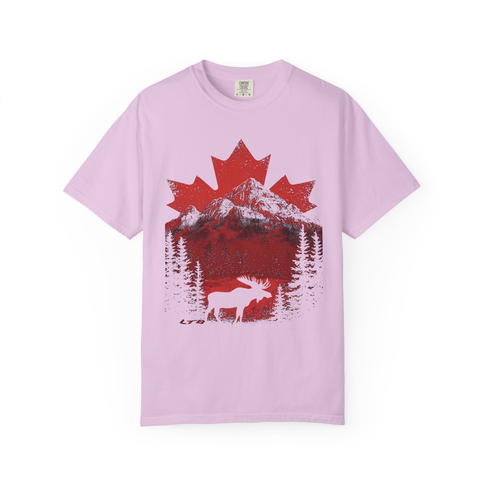 Canada Double Sided Maple Leaf T-Shirt | Moose Mountain Front & Back Graphic Tee - Image 15