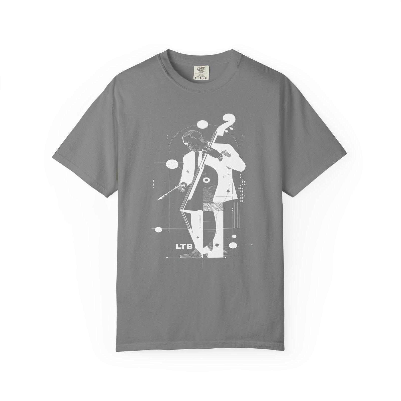 Jazz Bass Player T-Shirt | Modern Upright Bass Music Streetwear Tee - Image 4