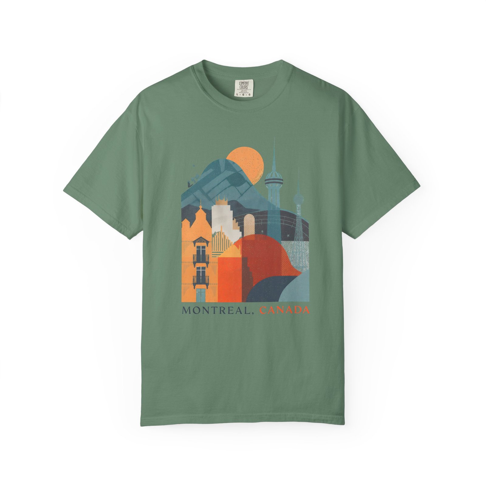 Montreal Canada Cityscape T-Shirt | Skyline Travel Graphic Streetwear Tee - Image 7
