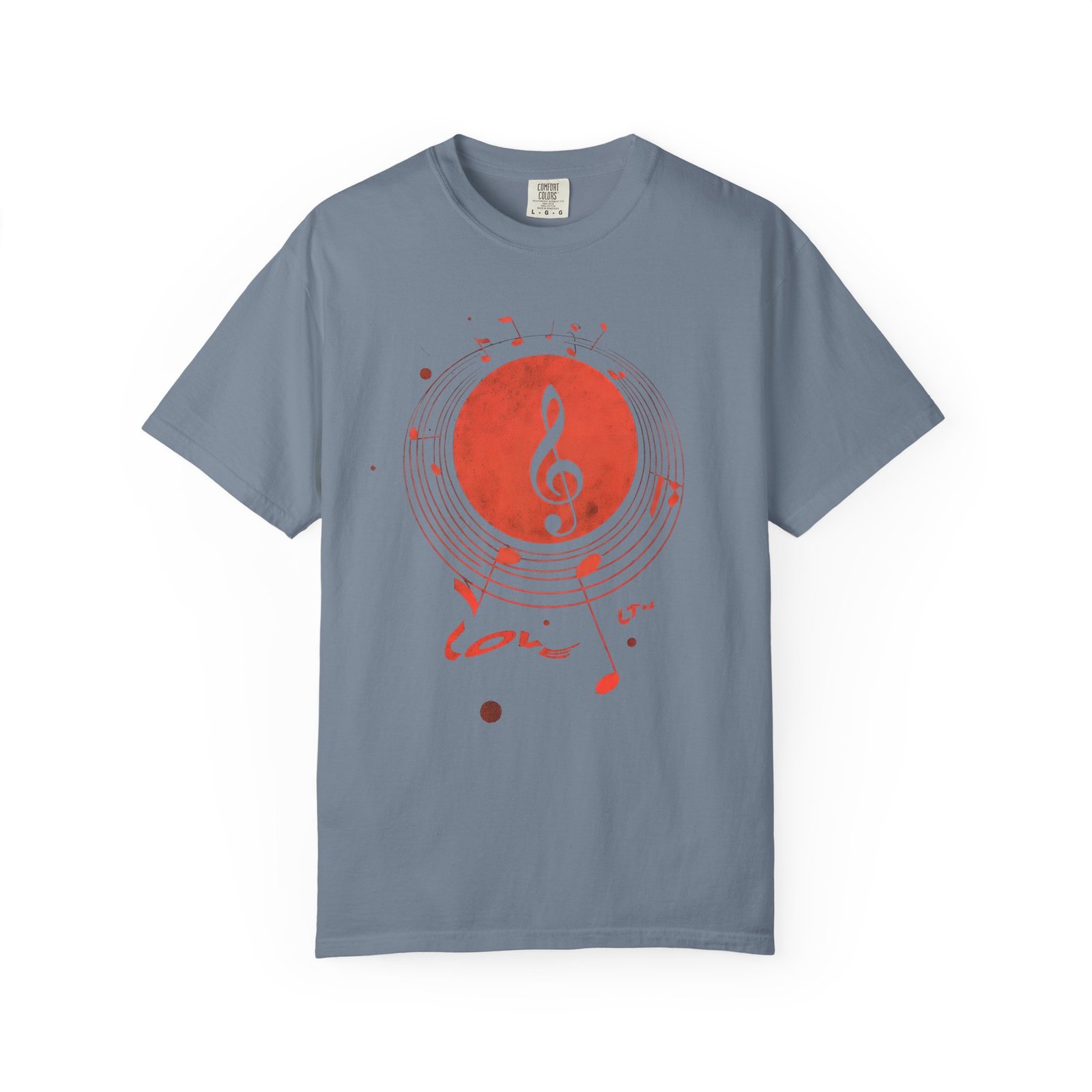 Love Music T-Shirt | Treble Clef Notes Graphic Streetwear Tee - Image 8