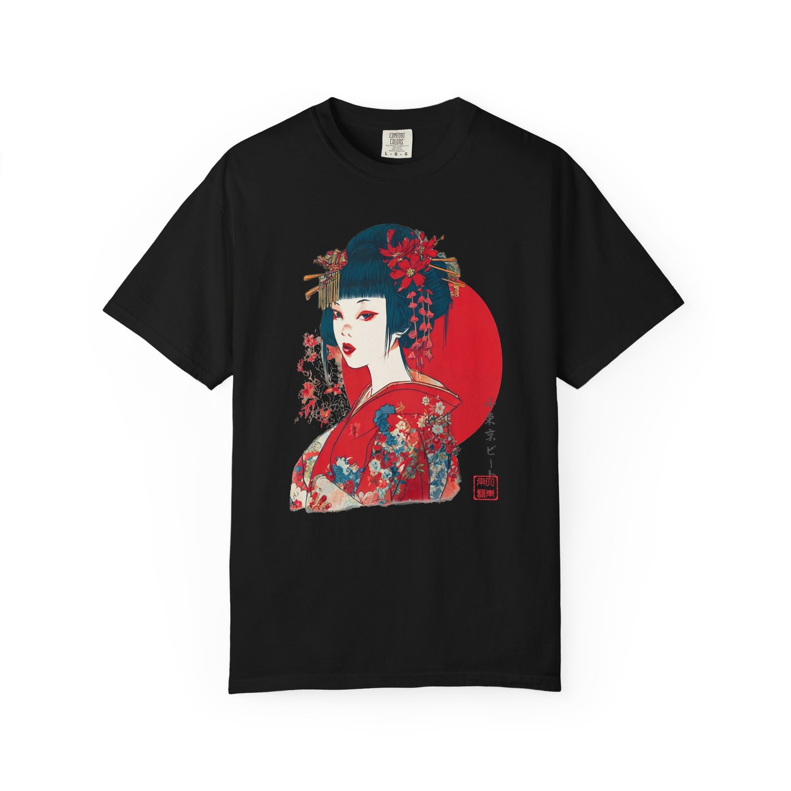 Japanese Geisha Maiko Art T-Shirt | Kimono Art Tokyo Culture Graphic Tee - Image 12