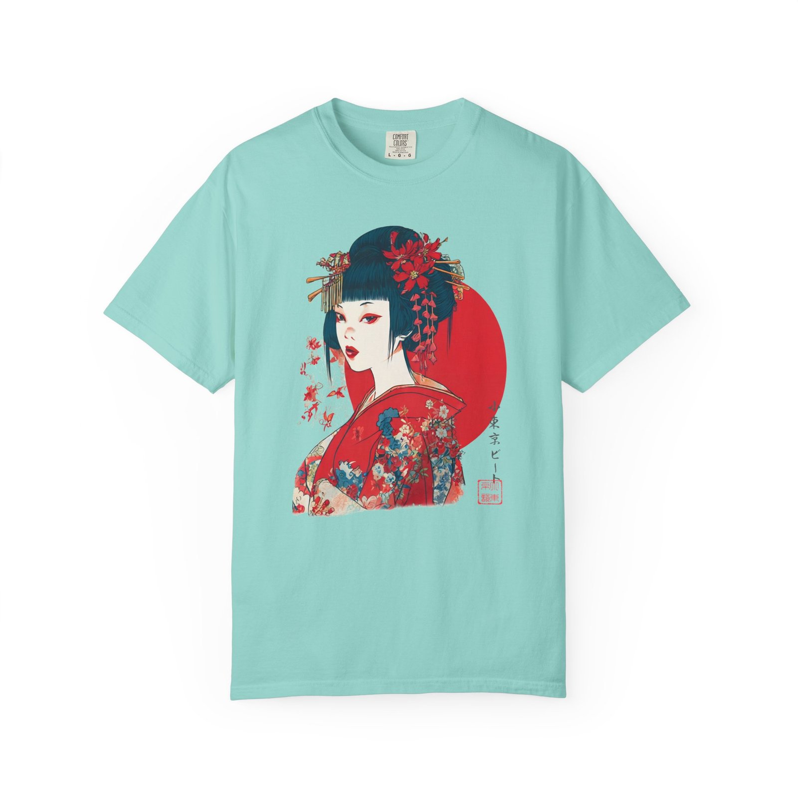 Japanese Geisha Maiko Art T-Shirt | Kimono Art Tokyo Culture Graphic Tee - Image 9