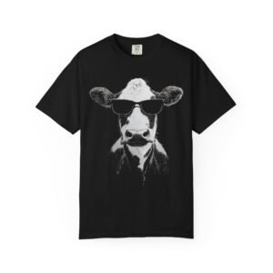 Cool Cow T-Shirt | Cow Wearing Sunglasses Funny Farm Animal Tee