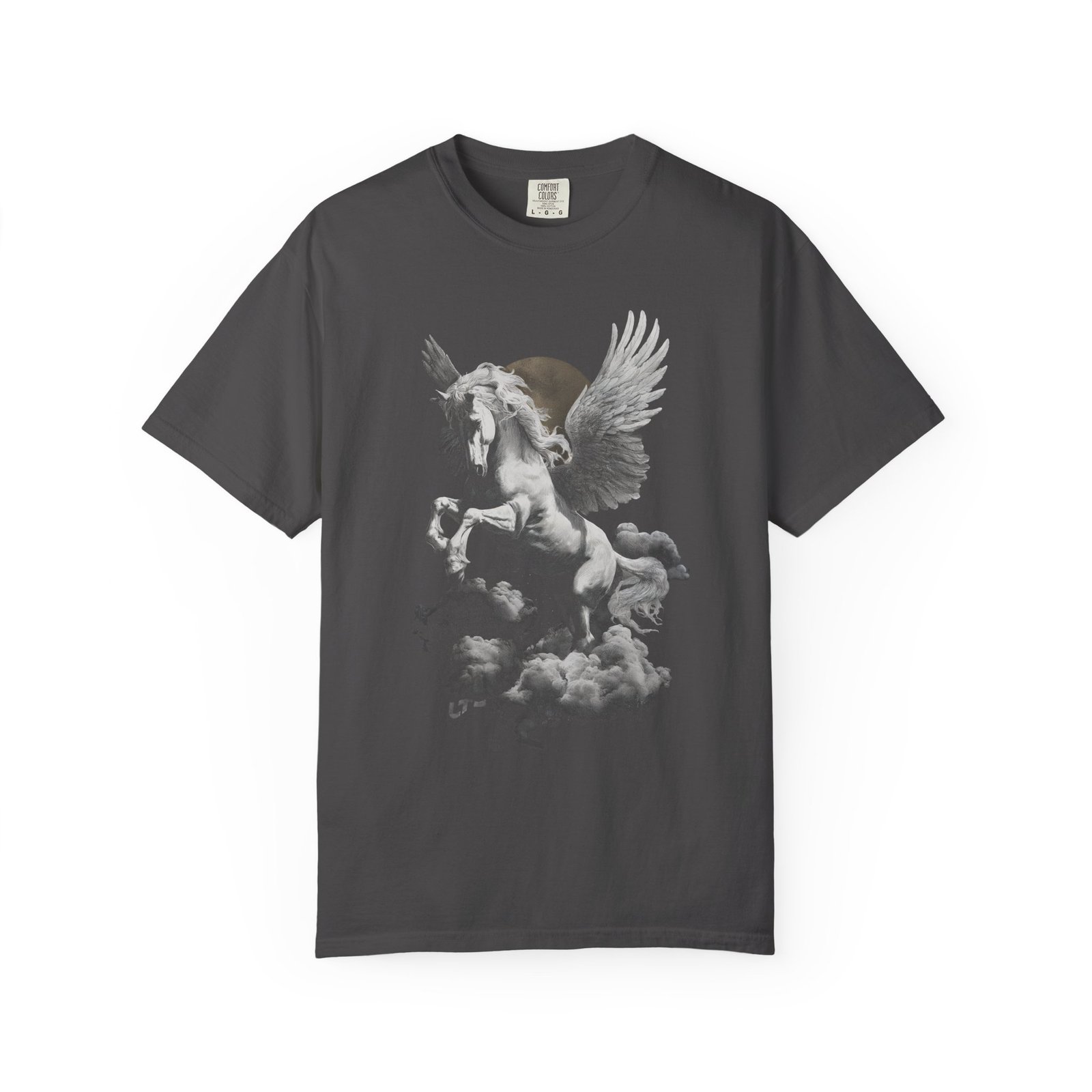Pegasus Cloud Flight T-Shirt | Mythical Winged Horse Fantasy Graphic Streetwear Tee - Image 10