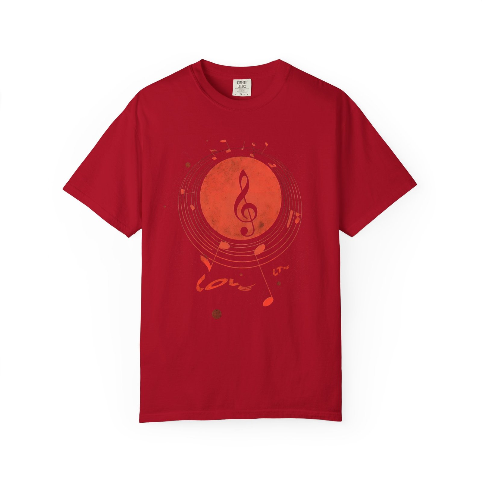 Love Music T-Shirt | Treble Clef Notes Graphic Streetwear Tee - Image 14