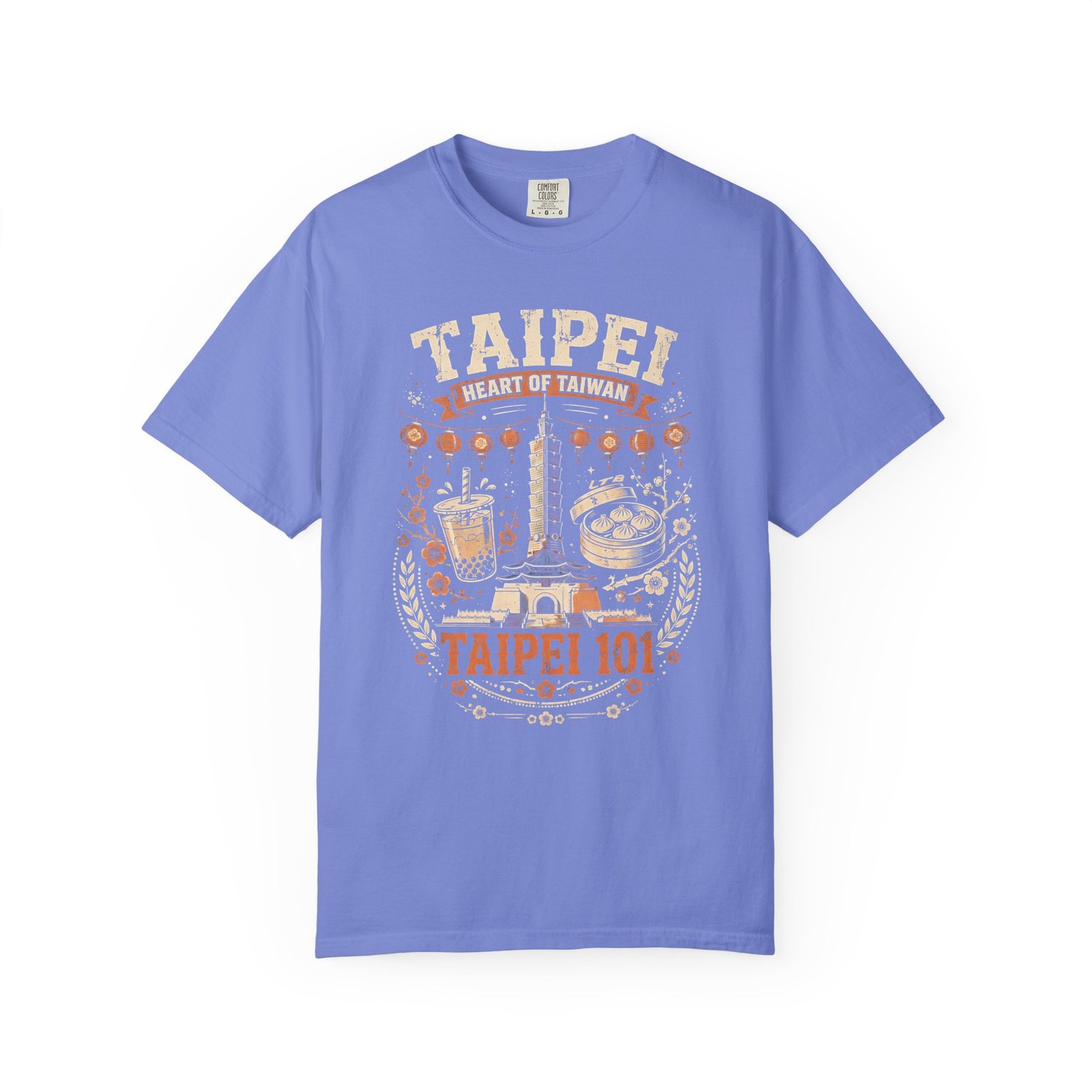 Taipei Taiwan Travel T-Shirt | Taipei 101, Bubble Tea & Night Market Graphic Tee - Image 9