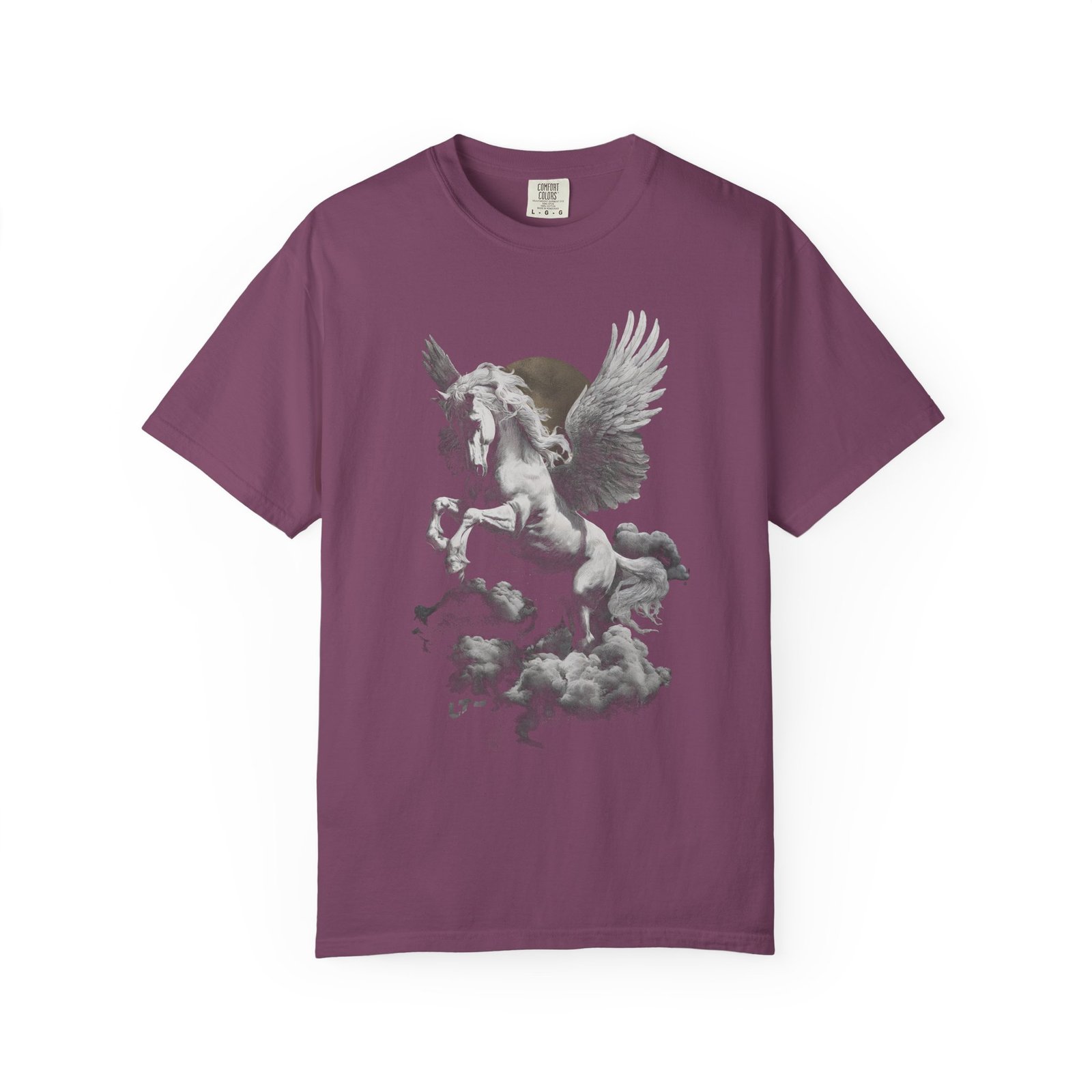 Pegasus Cloud Flight T-Shirt | Mythical Winged Horse Fantasy Graphic Streetwear Tee - Image 13