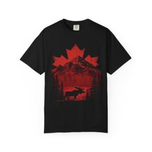 Canada Double Sided Maple Leaf T-Shirt | Moose Mountain Front & Back Graphic Tee