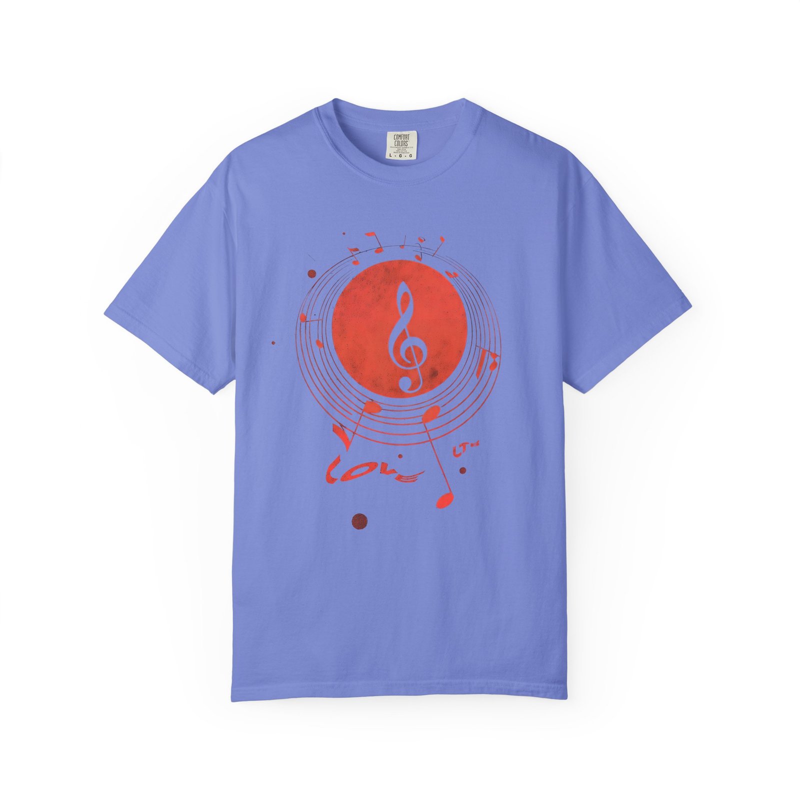 Love Music T-Shirt | Treble Clef Notes Graphic Streetwear Tee - Image 7