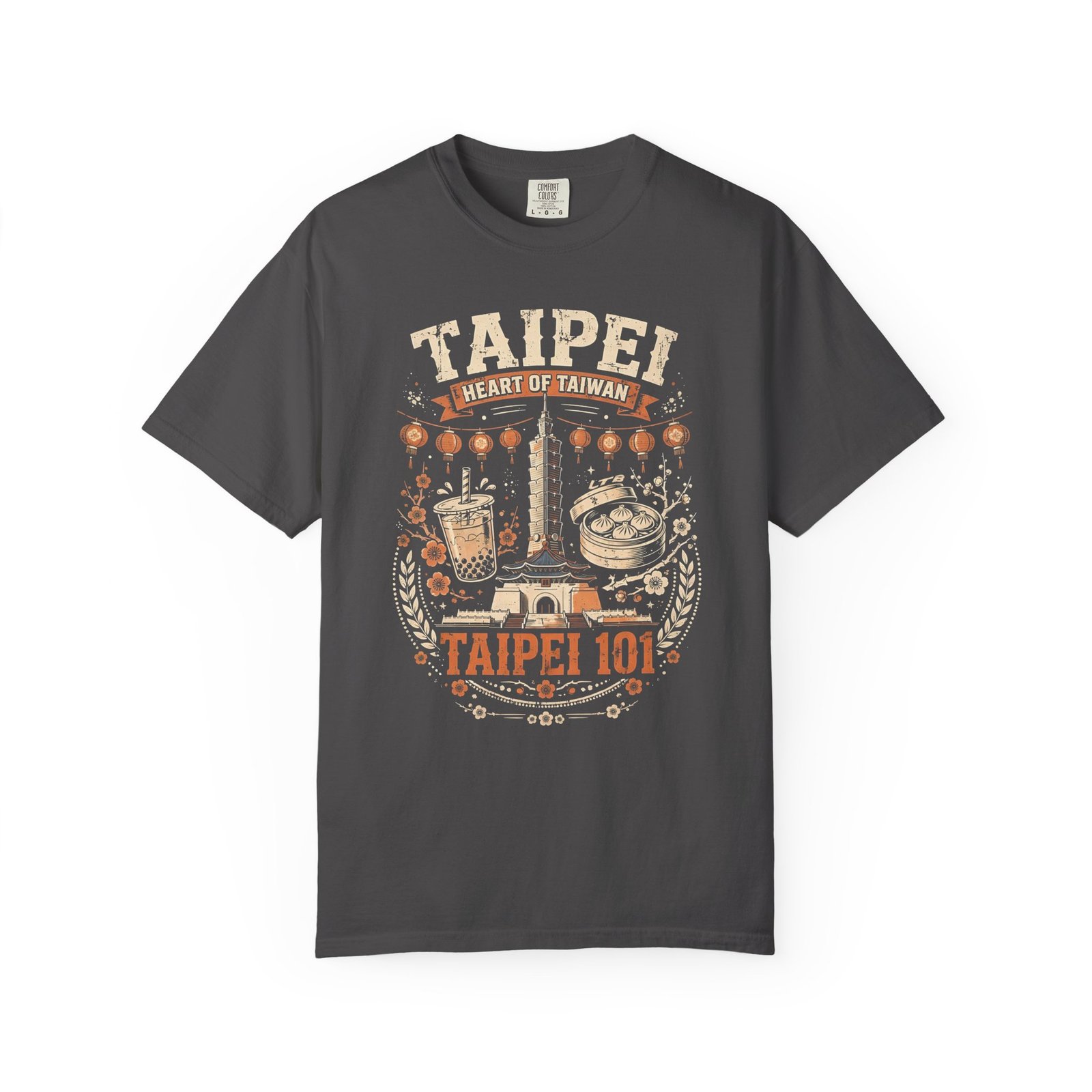 Taipei Taiwan Travel T-Shirt | Taipei 101, Bubble Tea & Night Market Graphic Tee - Image 10