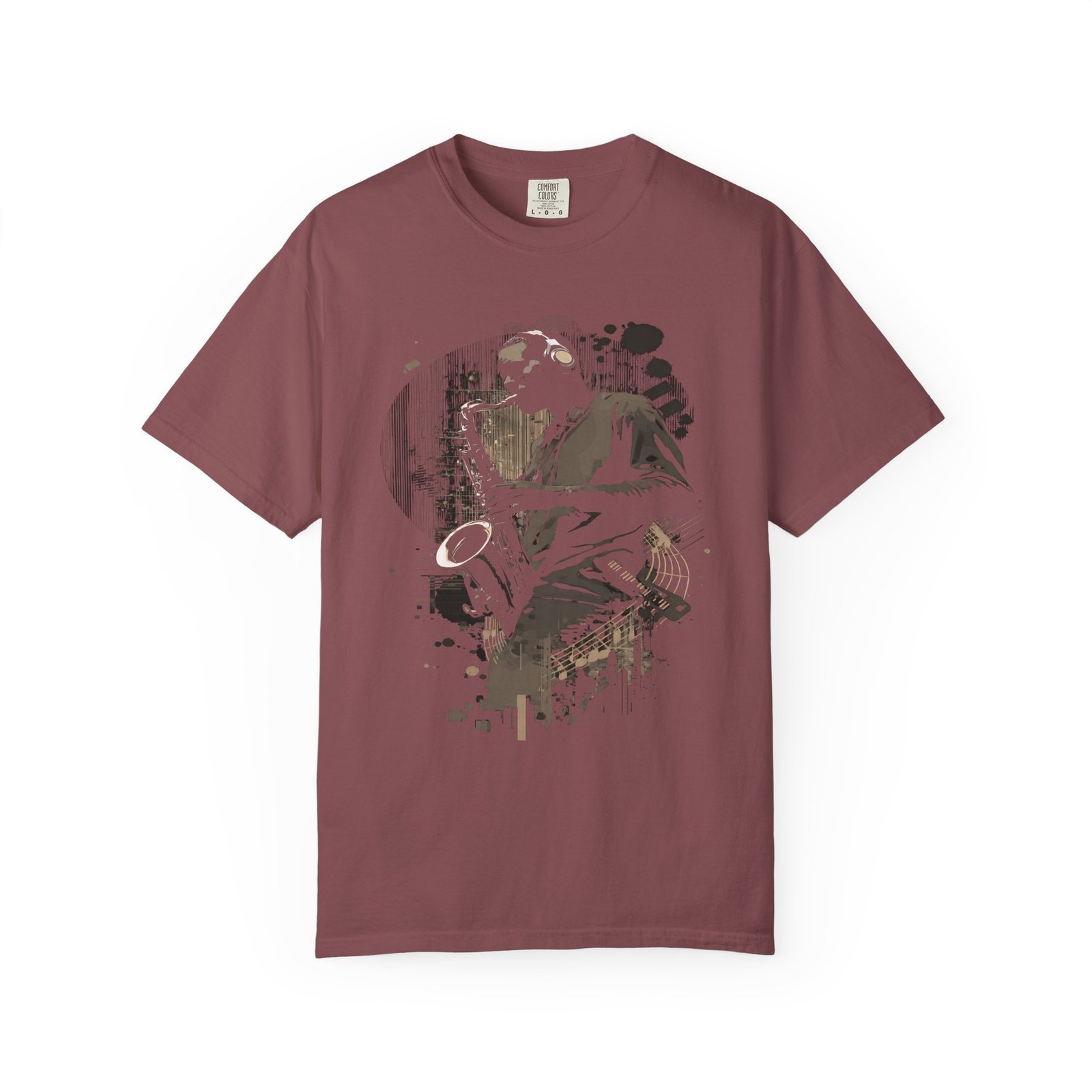 Jazz Saxophone T-Shirt | Urban Musician Graphic Streetwear Tee - Image 3