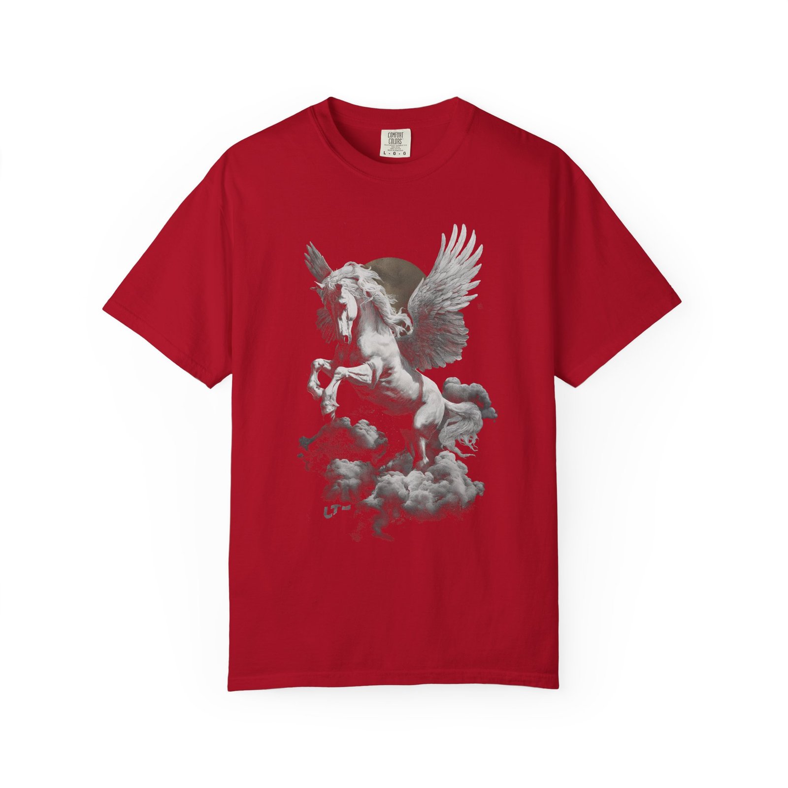 Pegasus Cloud Flight T-Shirt | Mythical Winged Horse Fantasy Graphic Streetwear Tee - Image 16