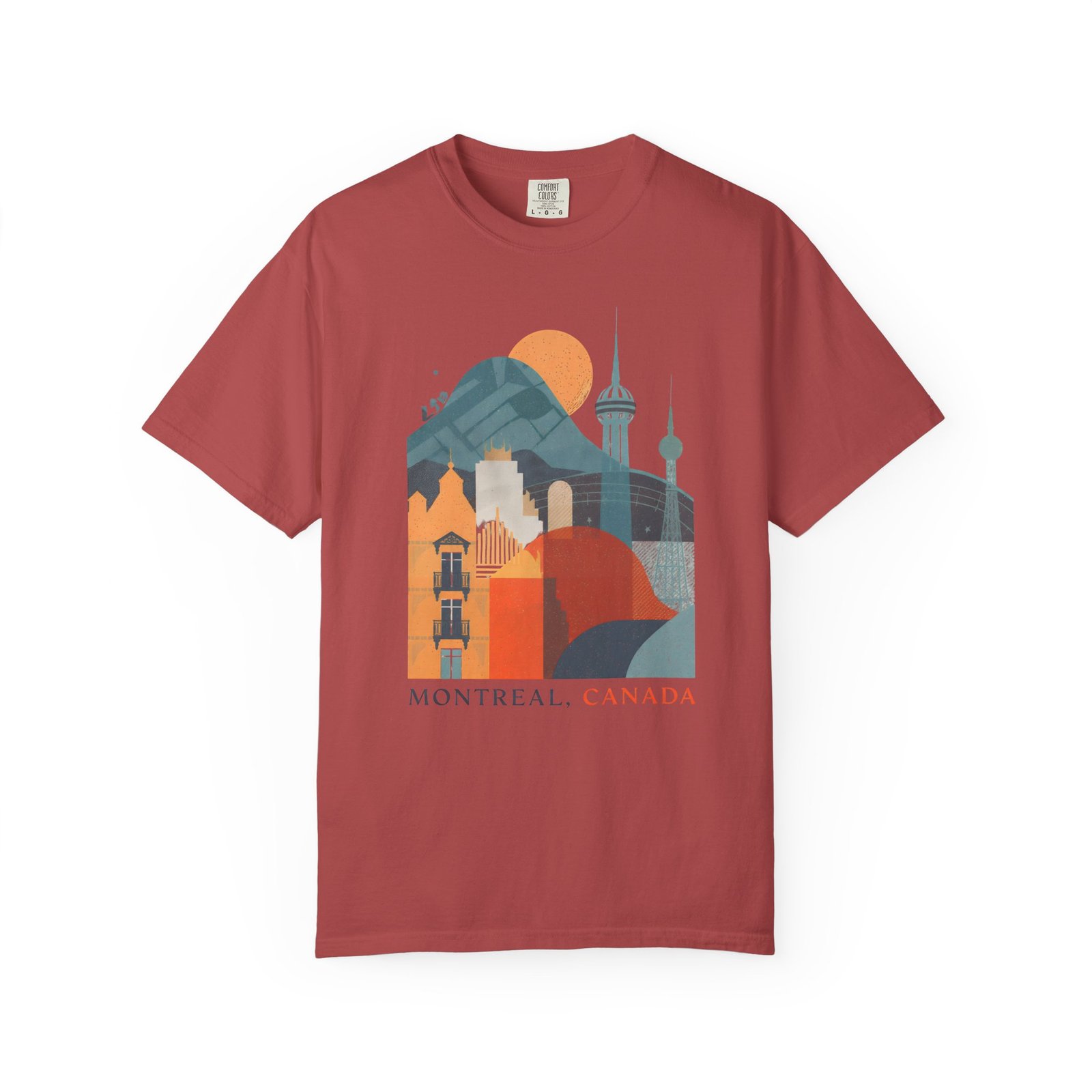 Montreal Canada Cityscape T-Shirt | Skyline Travel Graphic Streetwear Tee - Image 16