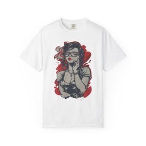 Retro Pinup Girl Graphic T-Shirt | Vintage Glasses Fashion Graphic Tee