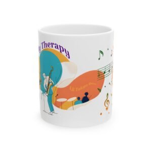 Jazz Is My Therapy Mug | Jazz Musician Ceramic Coffee Mug