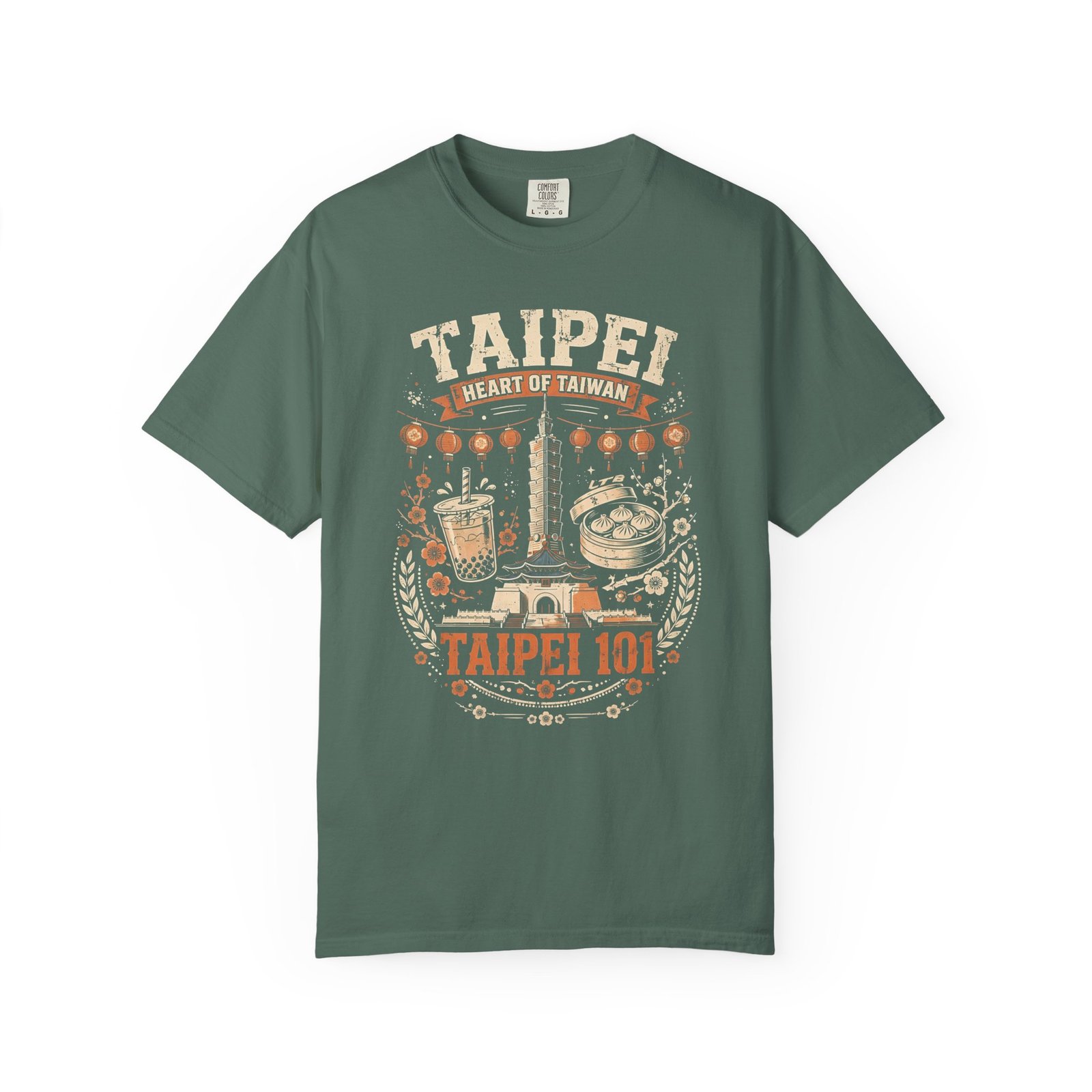 Taipei Taiwan Travel T-Shirt | Taipei 101, Bubble Tea & Night Market Graphic Tee - Image 8