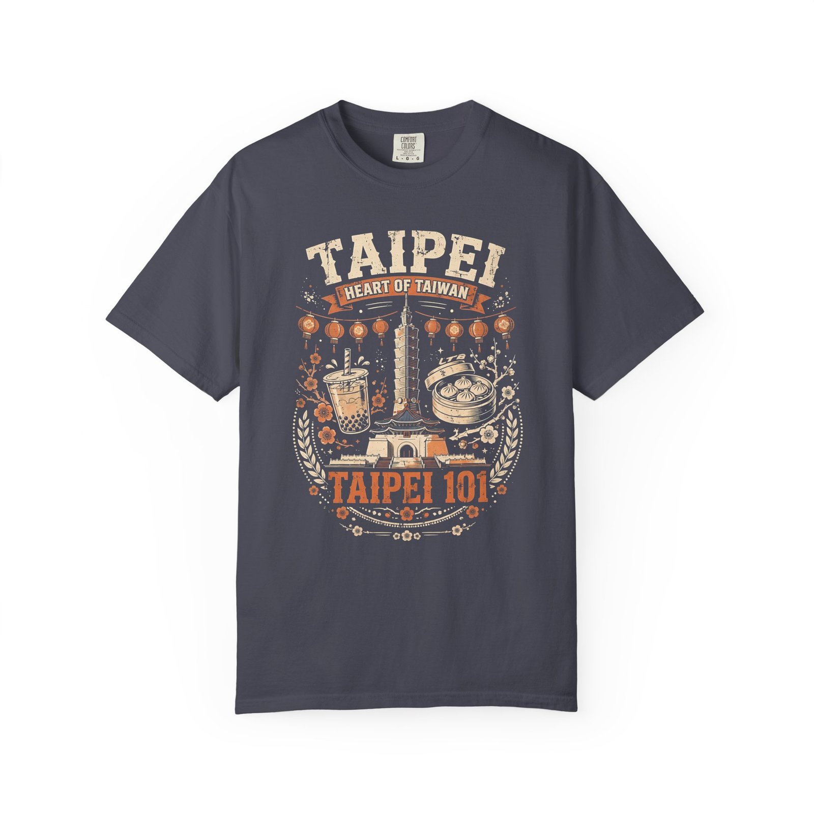 Taipei Taiwan Travel T-Shirt | Taipei 101, Bubble Tea & Night Market Graphic Tee - Image 11