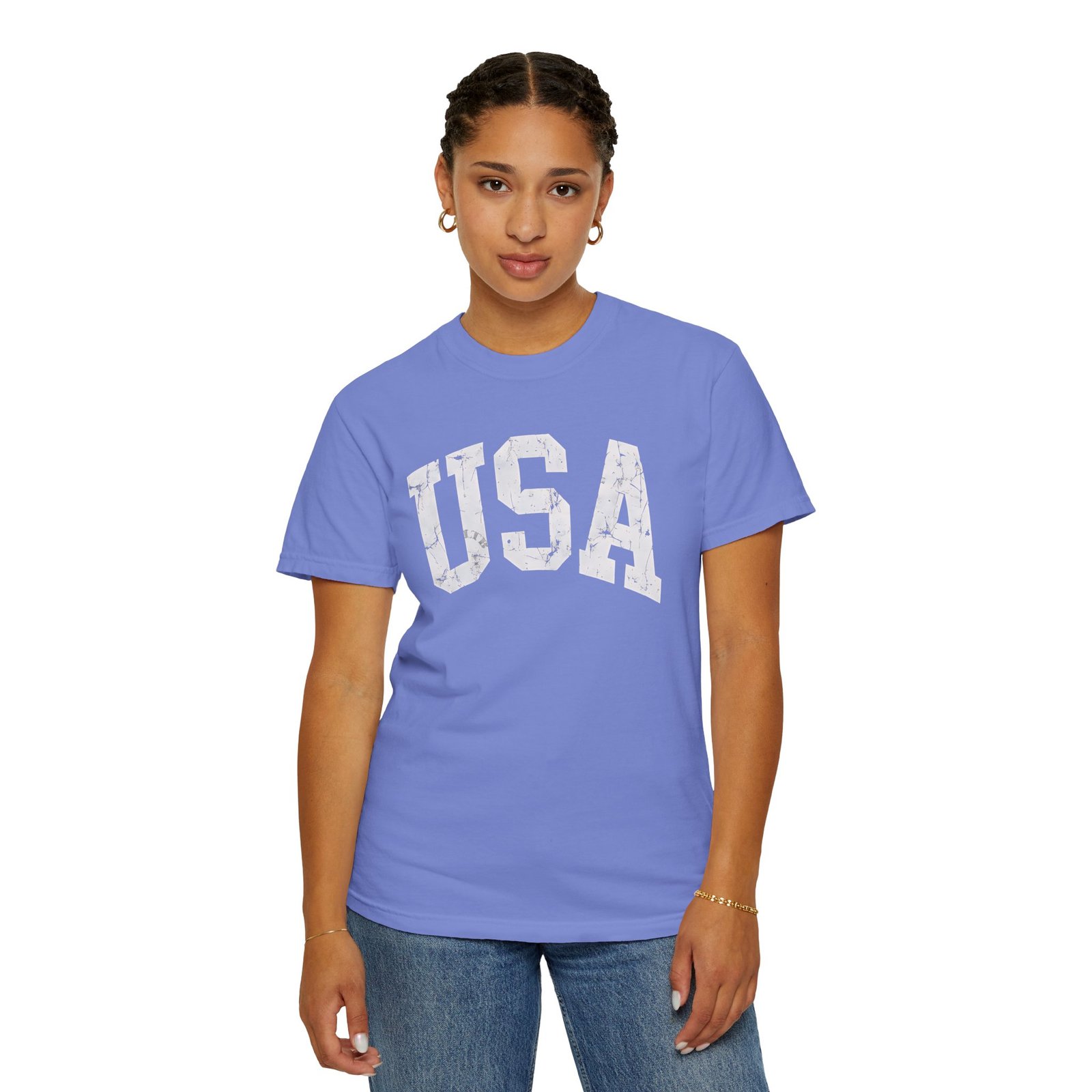 USA Double‑Sided T-Shirt | Save Democracy 76 Statement Streetwear Tee - Image 9