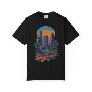 Singapore Skyline T-Shirt | Tropical Cityscape Travel Streetwear Tee