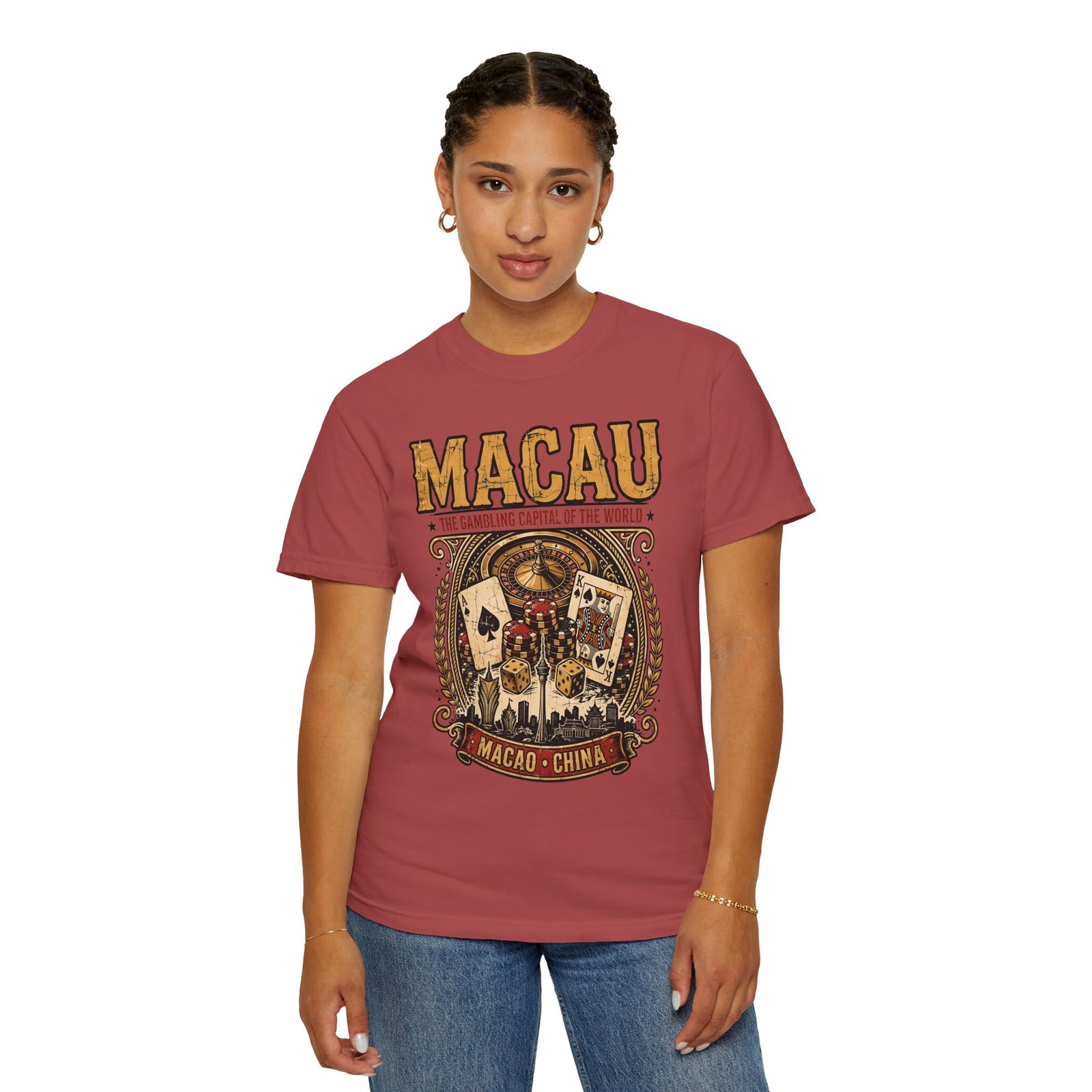 Macau China Vintage T-Shirt | Casino Capital of the World Graphic Tee - Image 15