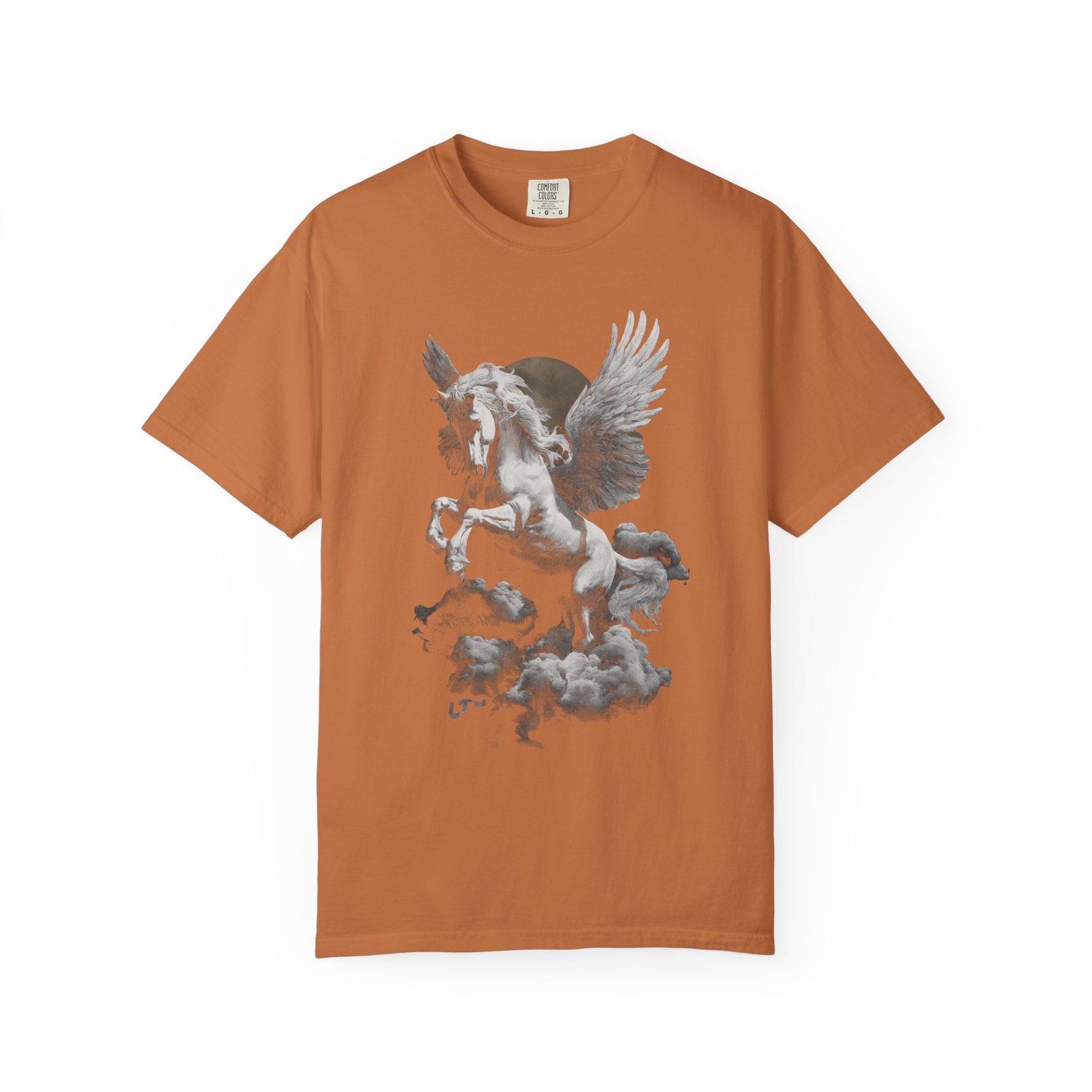 Pegasus Cloud Flight T-Shirt | Mythical Winged Horse Fantasy Graphic Streetwear Tee - Image 4