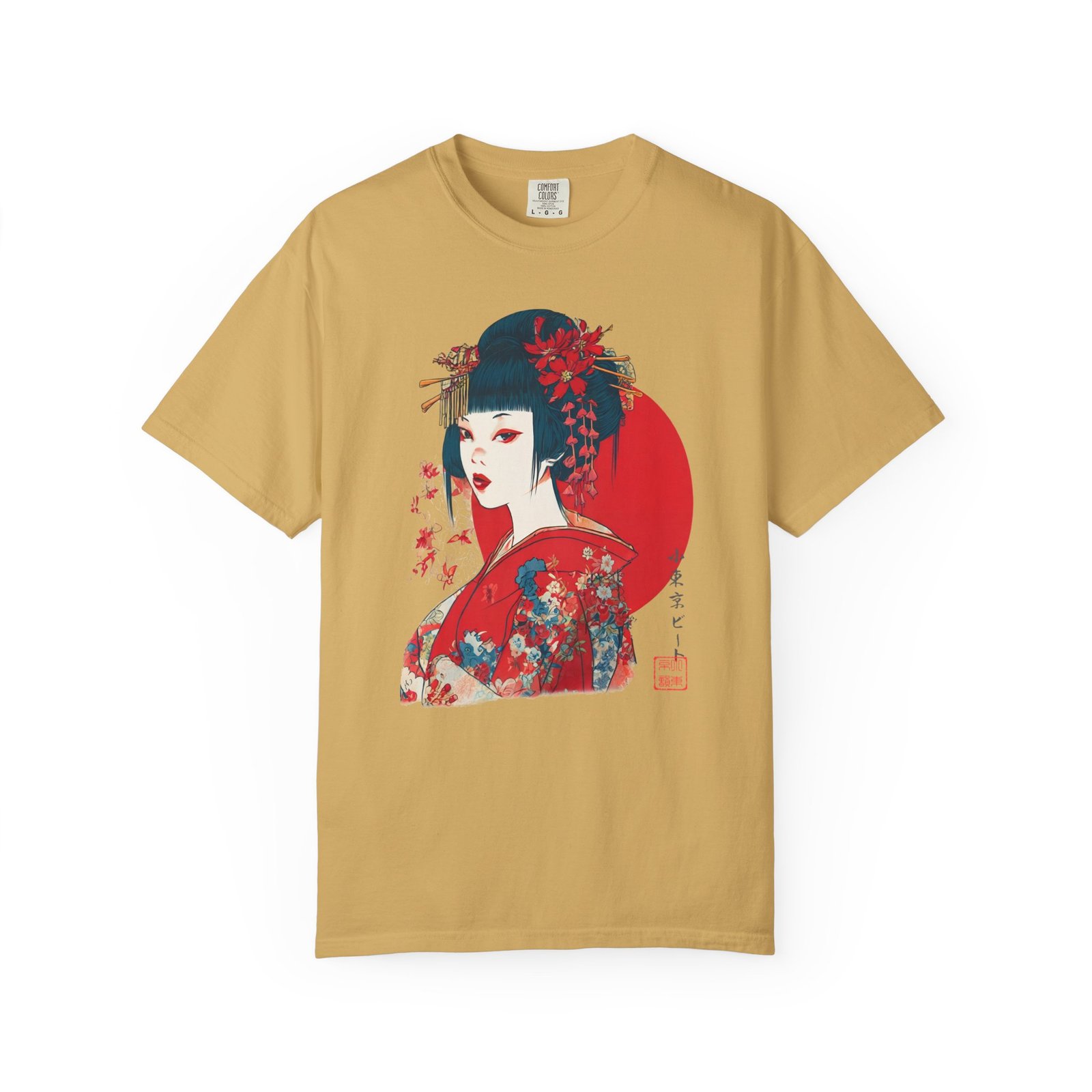 Japanese Geisha Maiko Art T-Shirt | Kimono Art Tokyo Culture Graphic Tee - Image 4