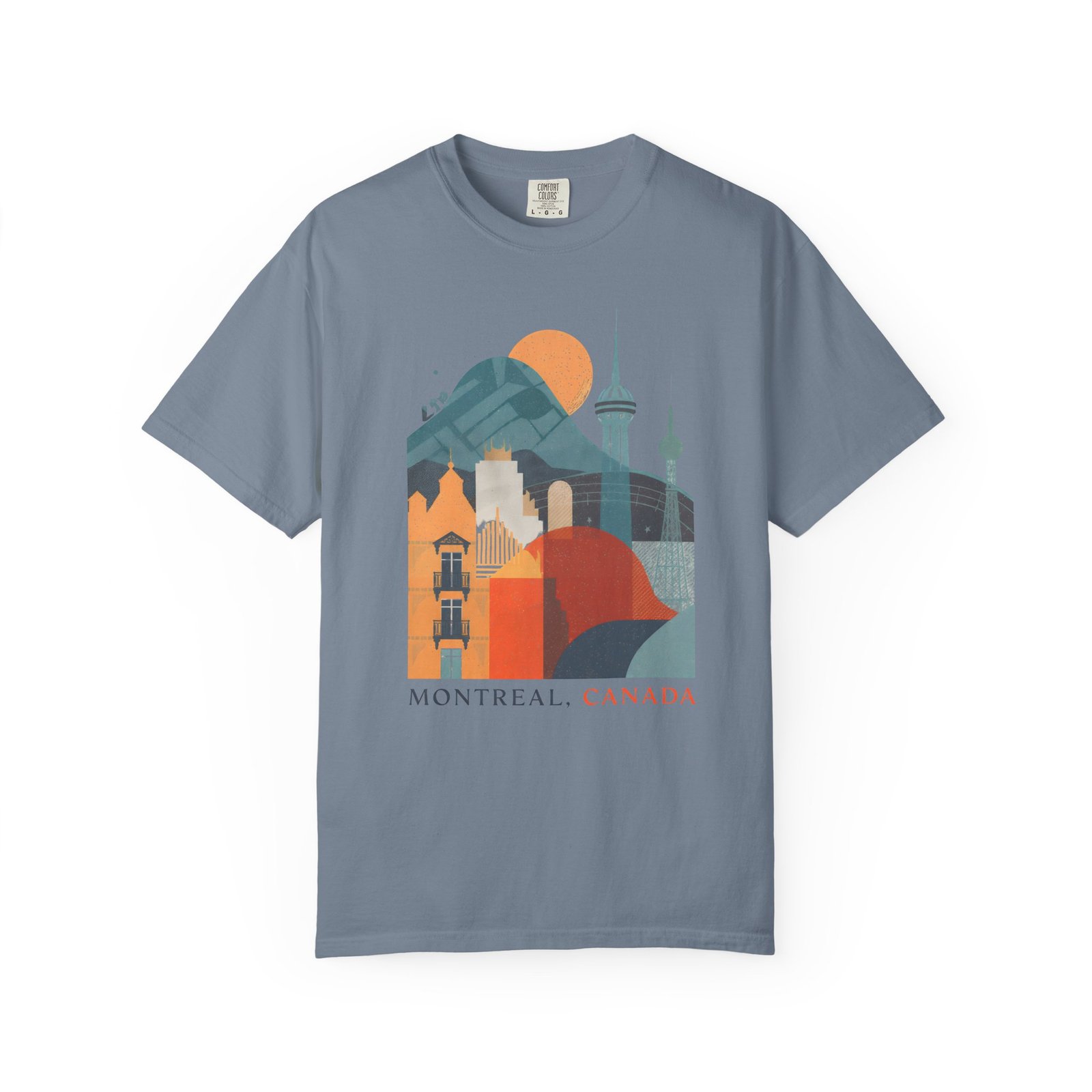 Montreal Canada Cityscape T-Shirt | Skyline Travel Graphic Streetwear Tee - Image 11
