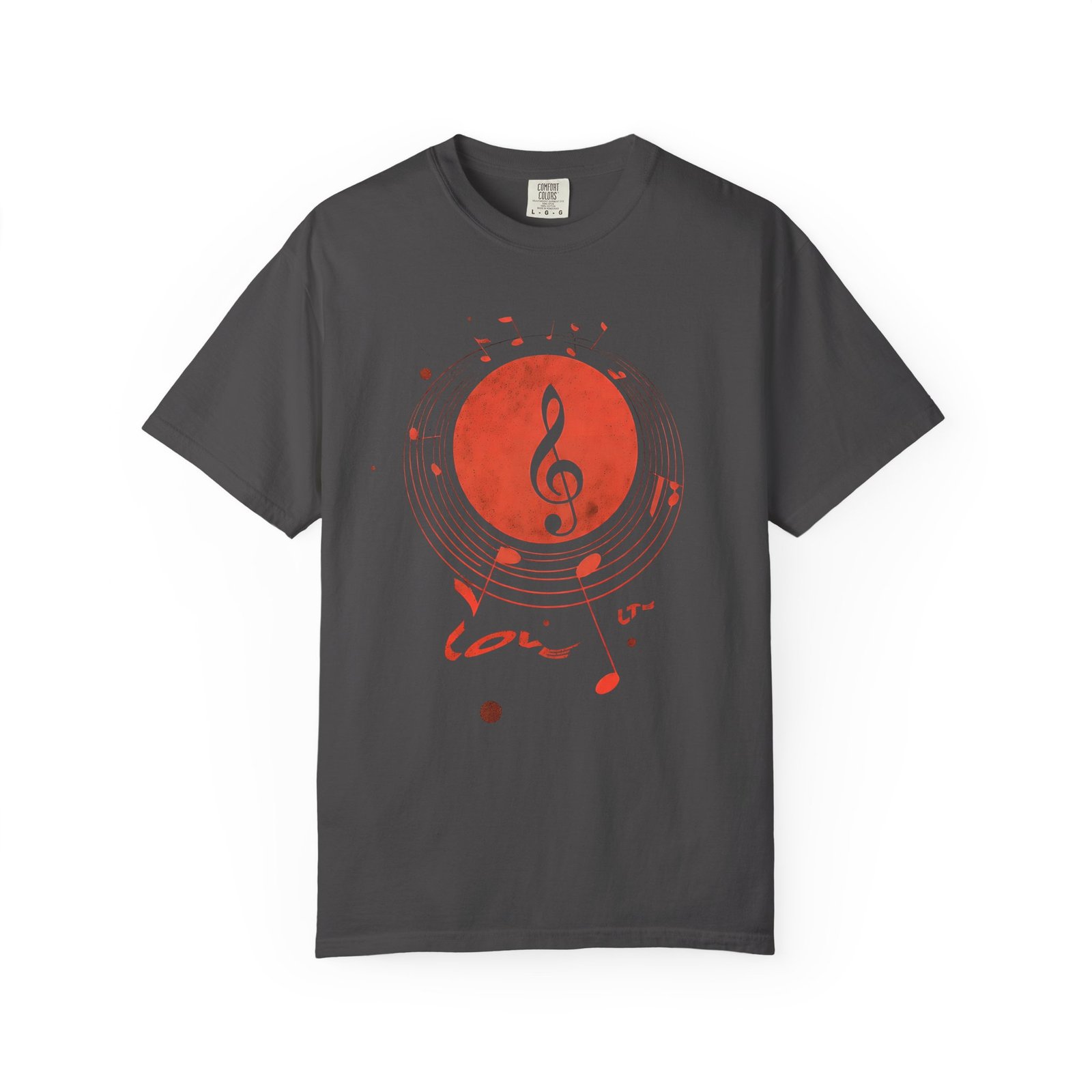Love Music T-Shirt | Treble Clef Notes Graphic Streetwear Tee - Image 9