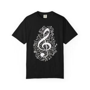Treble Clef Musical Notes T-Shirt | Music Lover Streetwear Tee