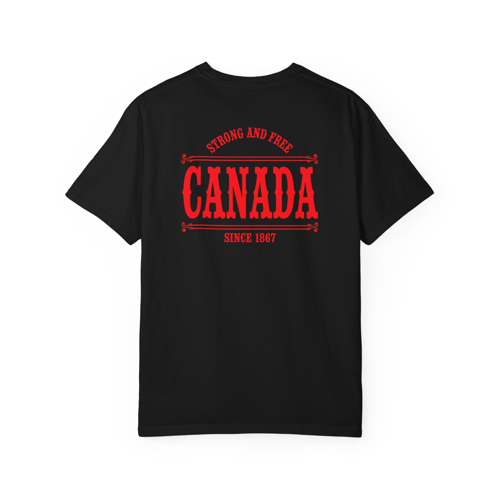 Canada Double Sided Maple Leaf T-Shirt | Moose Mountain Front & Back Graphic Tee - Image 2