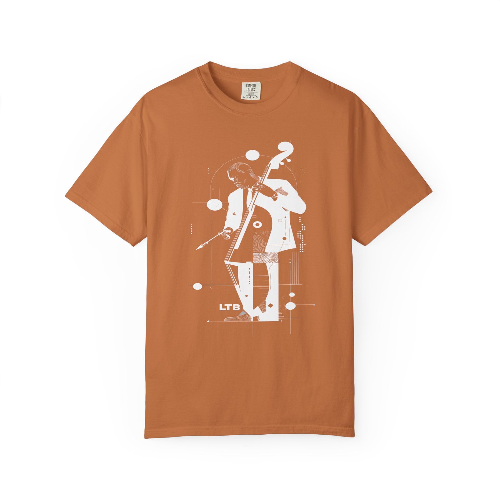 Jazz Bass Player T-Shirt | Modern Upright Bass Music Streetwear Tee - Image 3