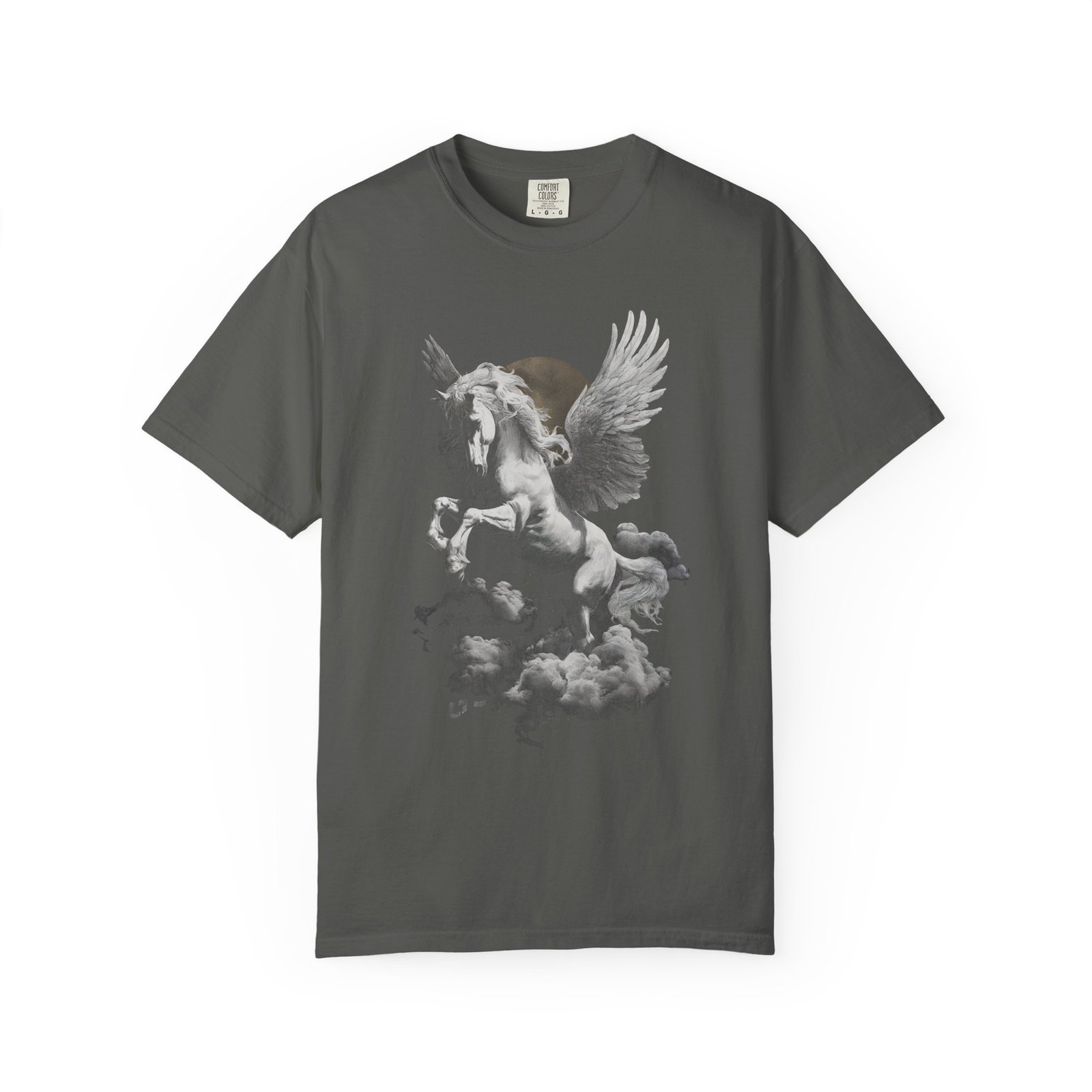 Pegasus Cloud Flight T-Shirt | Mythical Winged Horse Fantasy Graphic Streetwear Tee - Image 5