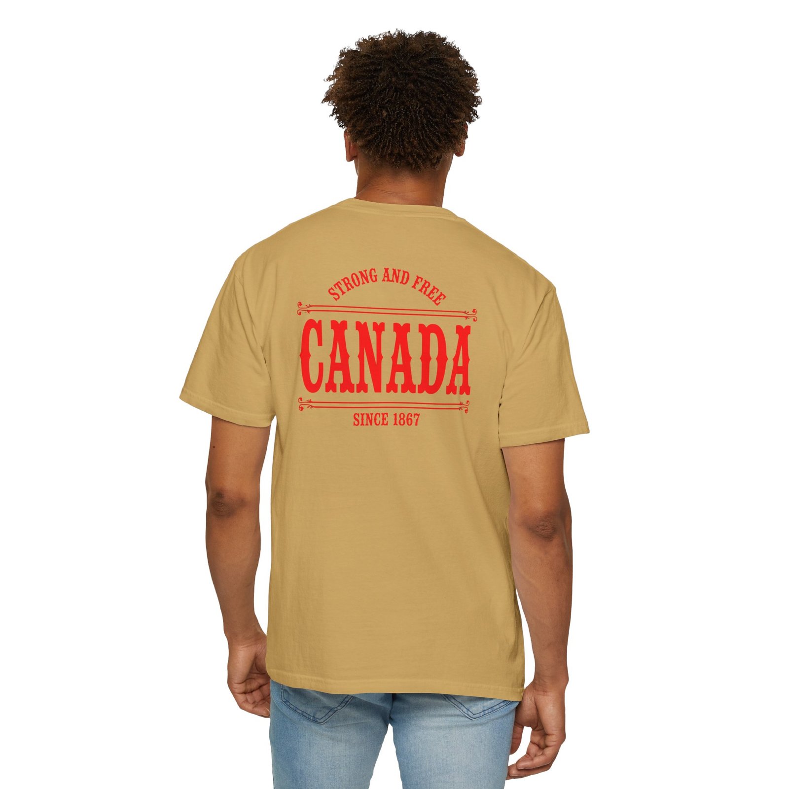 Canada Double Sided Maple Leaf T-Shirt | Moose Mountain Front & Back Graphic Tee - Image 6