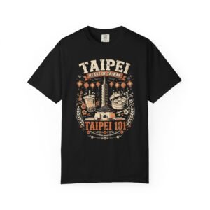 Taipei Taiwan Travel T-Shirt | Taipei 101, Bubble Tea & Night Market Graphic Tee