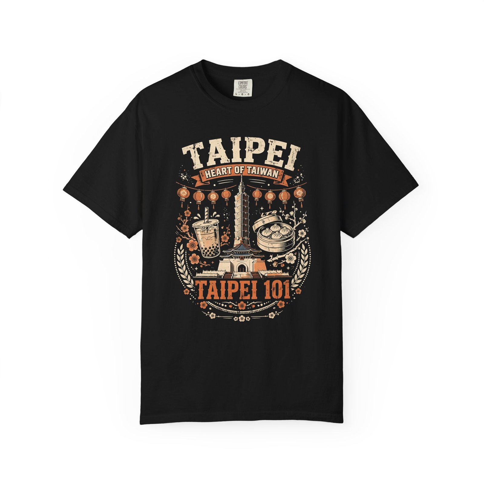 Taipei Taiwan Travel T-Shirt | Taipei 101, Bubble Tea & Night Market Graphic Tee